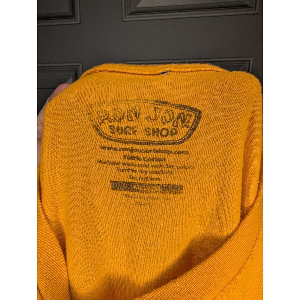 Ron Jon Surf Shop T-Shirt Men's Medium Orange Crab Graphic Cocoa Beach Florida - Picture 4 of 4